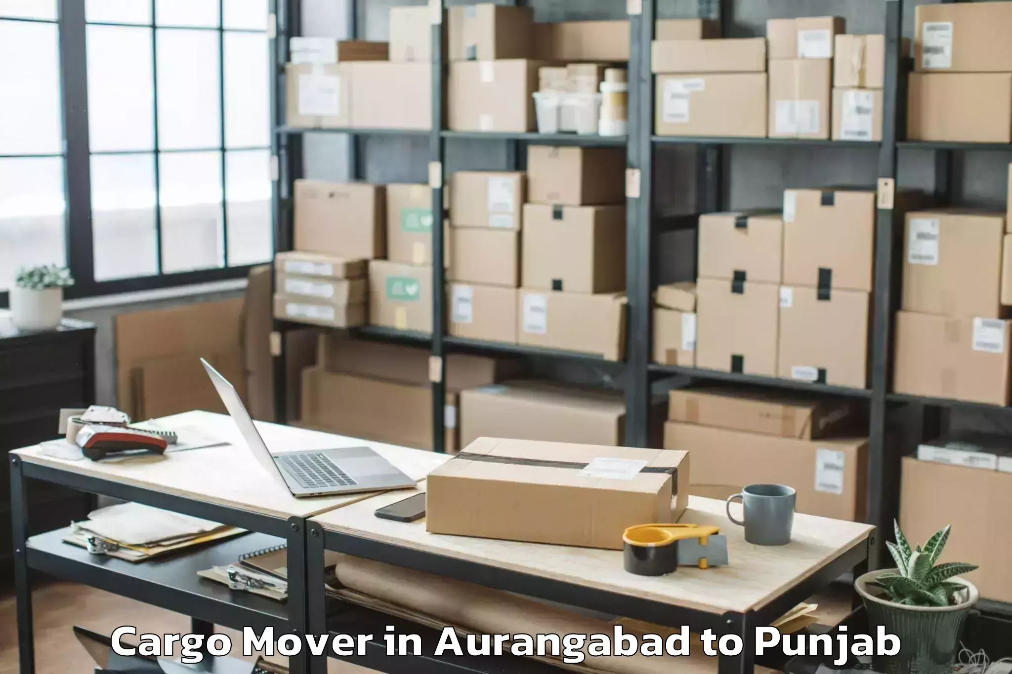 Book Aurangabad to Dasua Cargo Mover